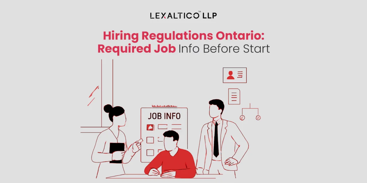 Hiring Regulations Ontario: Required Job Info Before Start