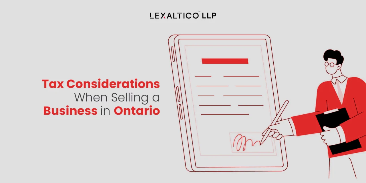 Tax Considerations When Selling a Business in Ontario