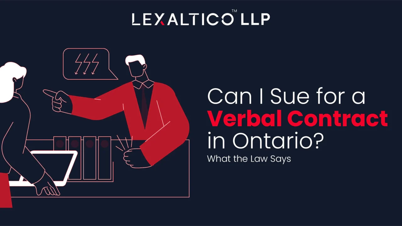 Can I Sue for a Verbal Contract in Ontario? What the Law Says