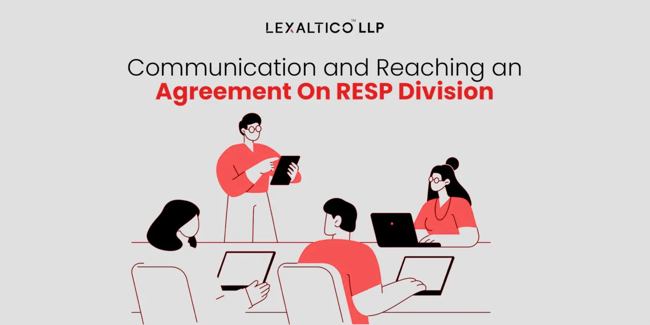 Communication and Reaching an Agreement on the RESP Division