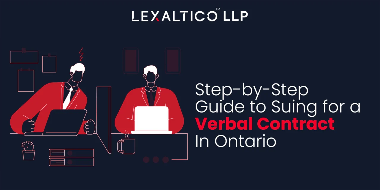 Step-by-Step Guide to Suing for a Verbal Contract in Ontario