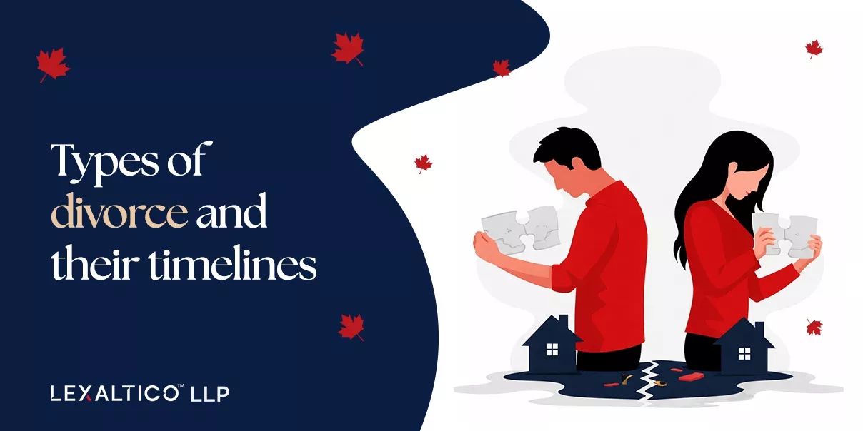 Types of divorce and their timelines