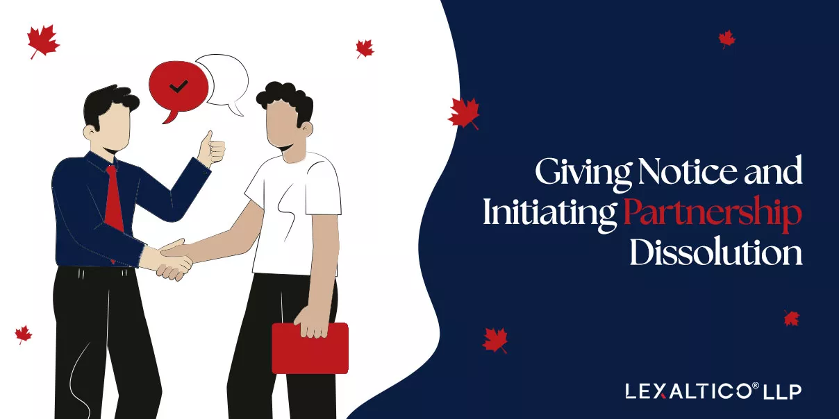 Giving Notice and Initiating the Dissolution